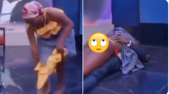 African Preacher Buzzing Online Being Caught On Camera Casting Out Demon From Women in a Seductive Way
