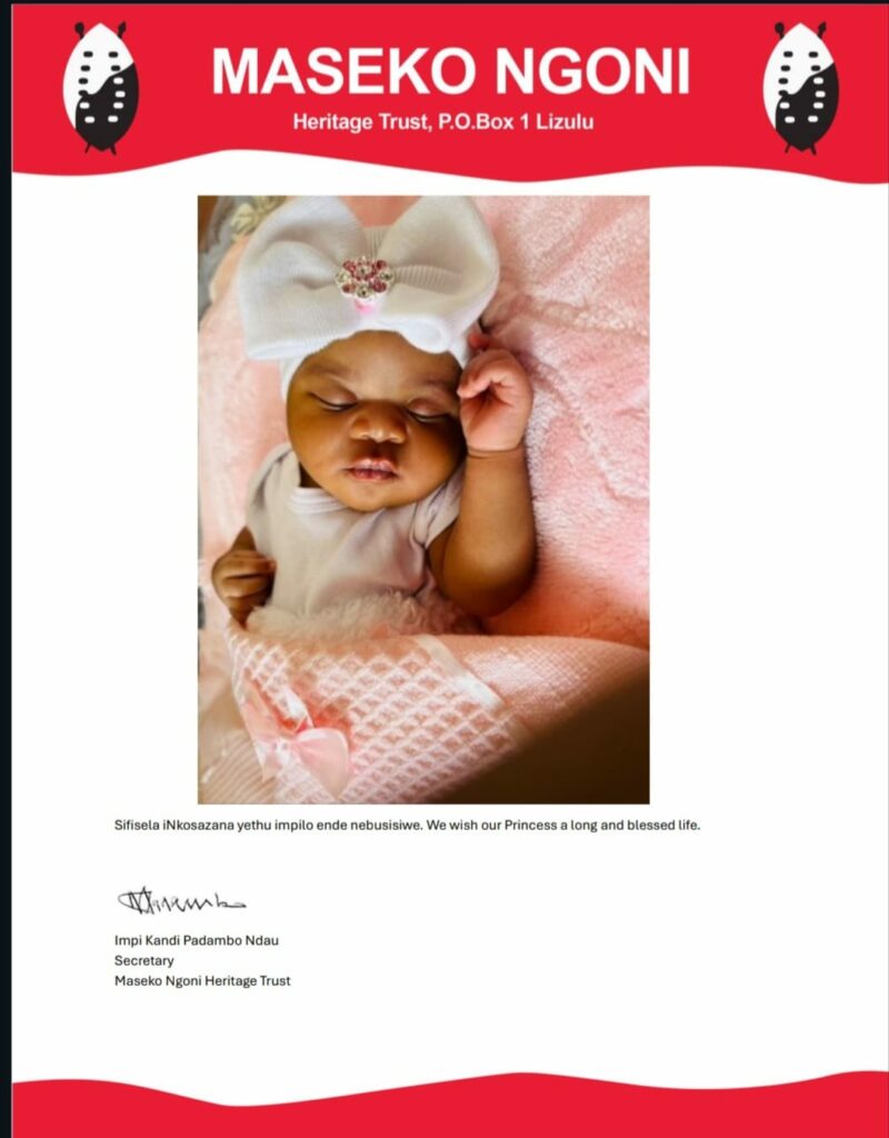 Inkosi ya Maseko Gomani V welcomes second child