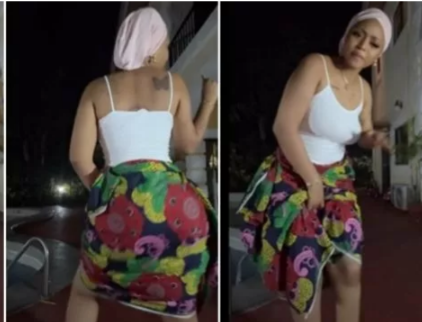 Braless Nollywood Actress Regina Daniels raises eyebrows as she twerks hard in new video