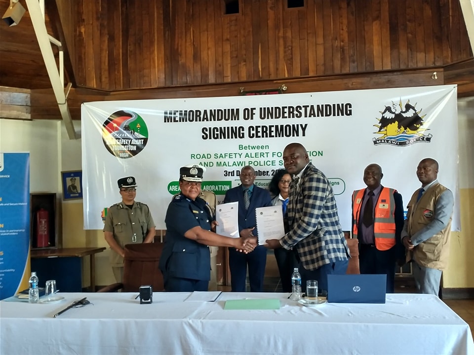 Malawi Police Partners with Road Safety Alert Foundation to Tackle Road Accidents