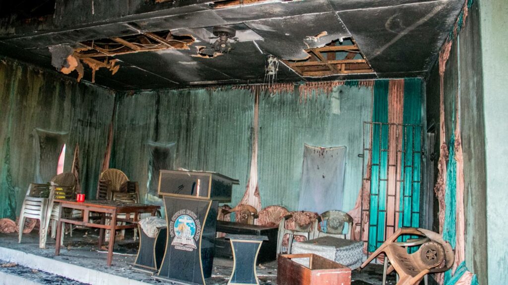 Fire Guts Zambezi Evangelical Church in Chilomoni, Property Worth 50 Million Kwacha Lost