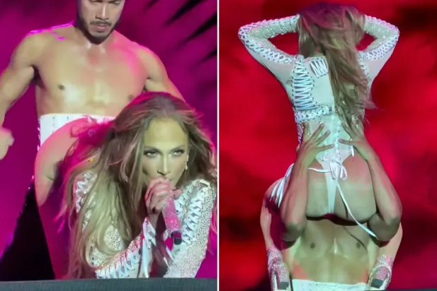 Sometimes I like it hard, other days, I like it real slow – Jennifer Lopez makes X-rated s£x confession on stage at her concert (See Photos)