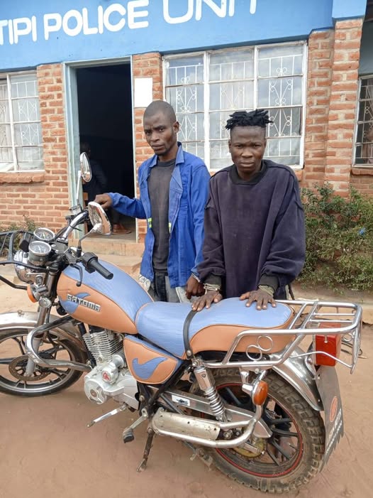 2 men arrested for robbery, police recover motorcycle in Lilongwe