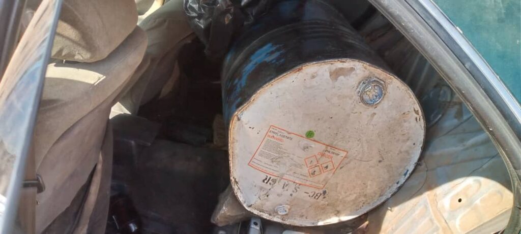 Mwanza Police Impound Vehicle Containing 290 Litres of Motor Oil