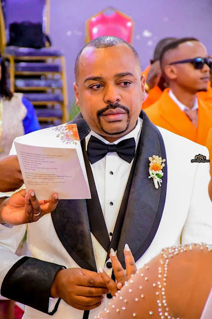 Why is he crying? Man has sparks debate online for crying during his wedding (See Photos)