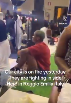 Heartbroken lady causes chaos at wedding event after discovering that her boyfriend of 9 years is marrying someone else (Watch Video)