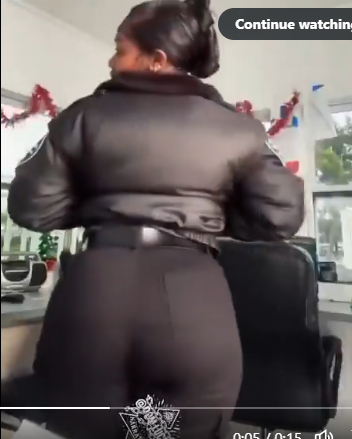 Female security guard in hot soup after she recorded video shaking her BUM BUM while on duty and share on social media (WATCH VIDEO)