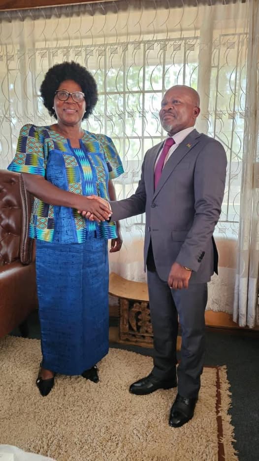 Outgoing Vice President Michael Usi Hands Over Office to Jane Ansah