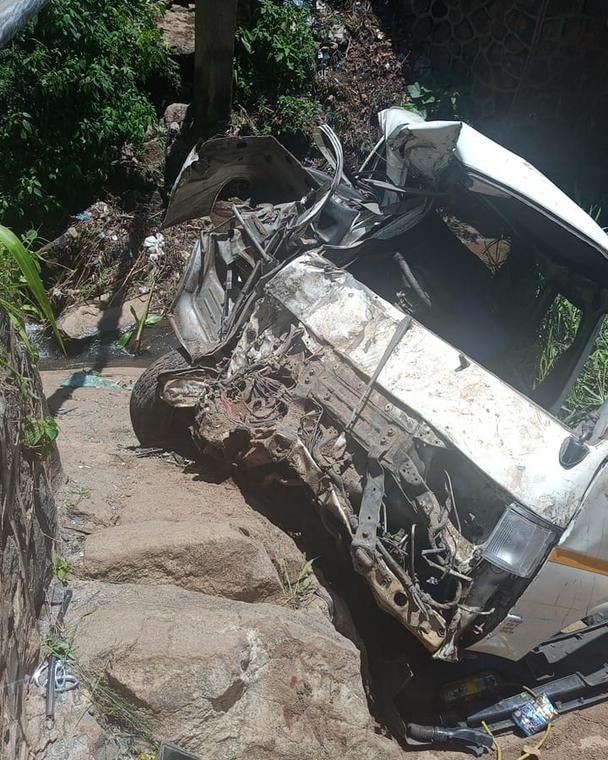Minibus Driver Dies, Passenger Critically Injured After Vehicle Plunges Into M’bwelera River