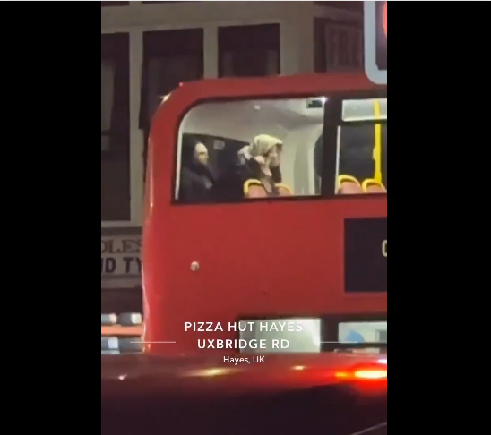 Scandal// Couple caught ‘having s£x’ inside public bus on New Year Day (watch Video)