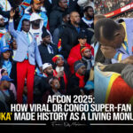 AFCON 2025: How Viral DR Congo Super-Fan ‘Kuka Mboladinga’ Made History as a Living Monument