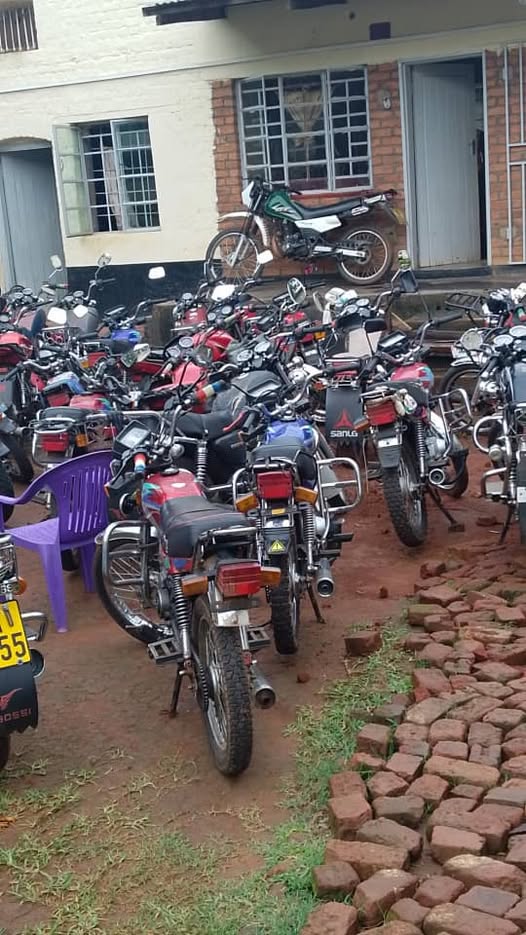 Zomba Police Impound 32 Unregistered Motorcycles