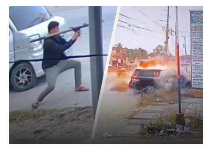 Watch the moment Philippine mayor survives bazooka assass!nation attempt (Watch Video)
