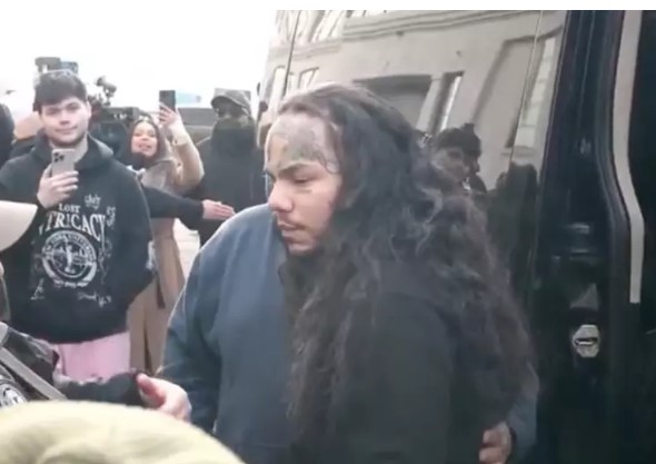 Rapper Tekashi 6ix9ine surrenders to Brooklyn jail to serve three-month sentence