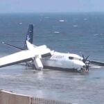 50 Rescued After Plane Crash-Lands Off Mogadishu Coast in Somalia