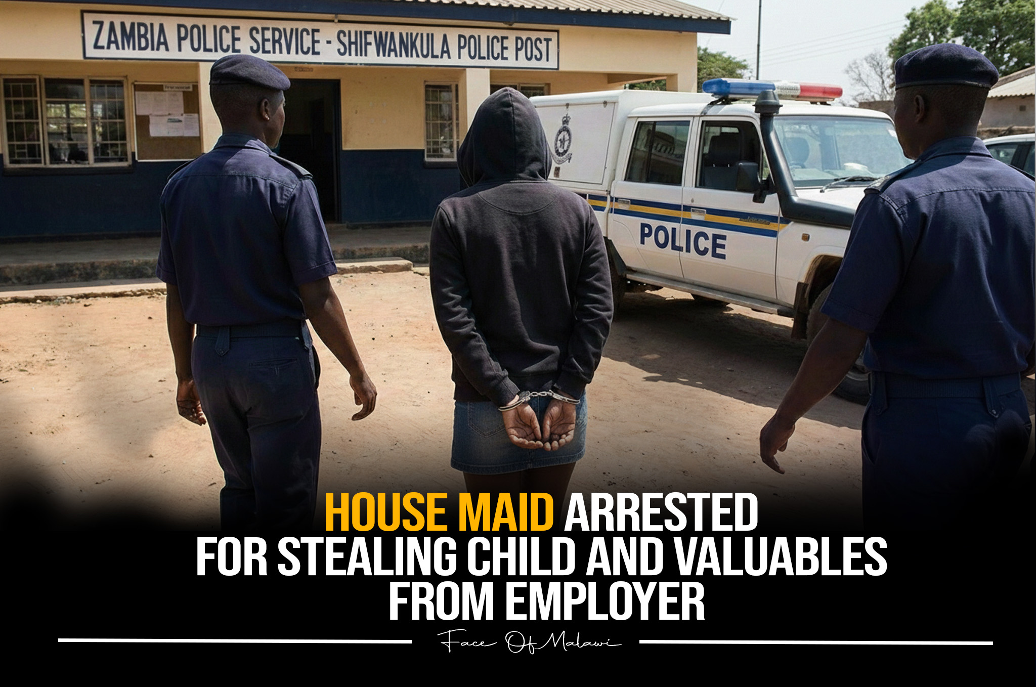 House Maid Arrested for Stealing Child and Valuables from Employer