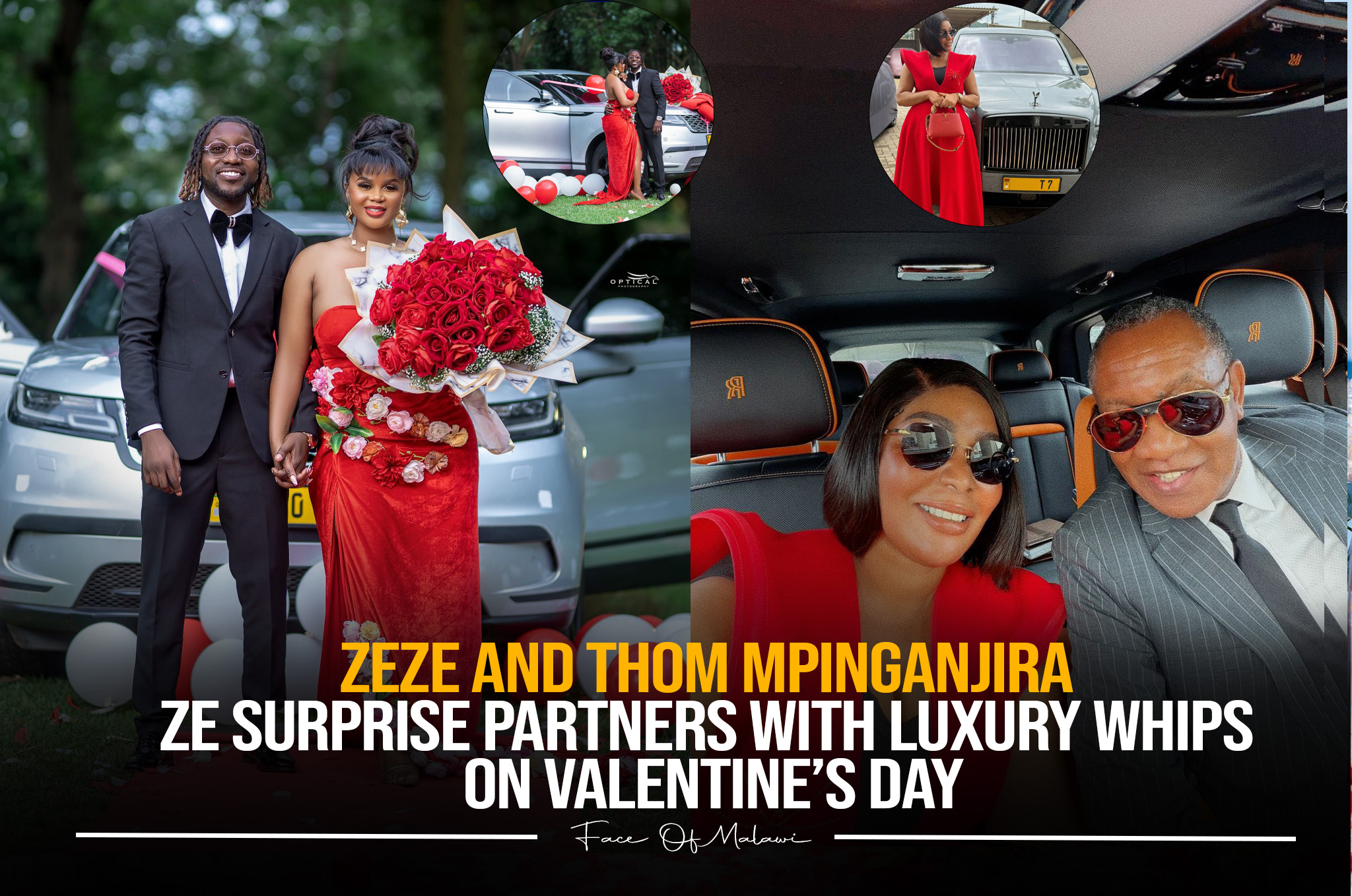 Rolls Royces and Range Rovers: Malawian Celebrity Couples Shut Down The internet This Valentine’s