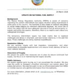 Fuel Shortages Temporary, Says MERA