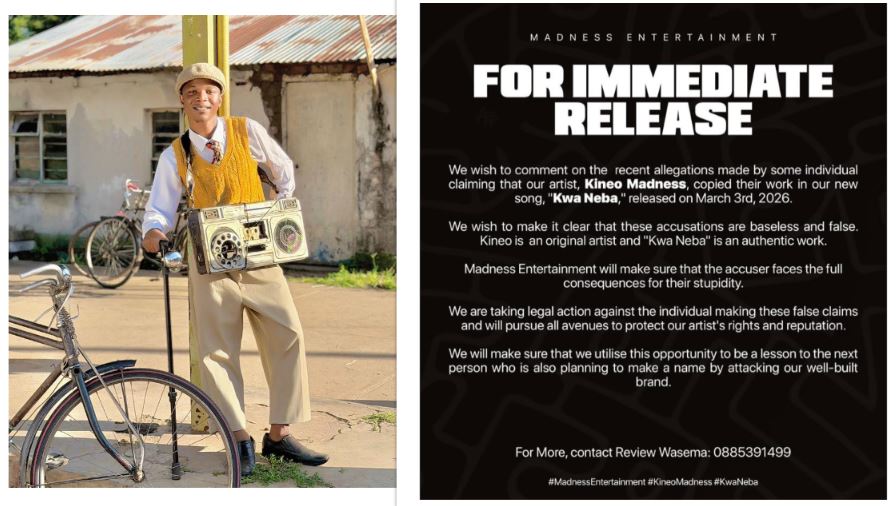 Madness Entertainment Fires Back at “Kwa Neba”Copyright Claims, Promises Legal Action