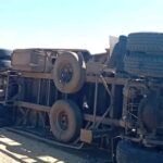 Truck Crashes into MRA Fence at Mwanza Border