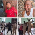 Drama as men in uniform storm church to beat up pastor and wife, spray tear gas (Watch Video)