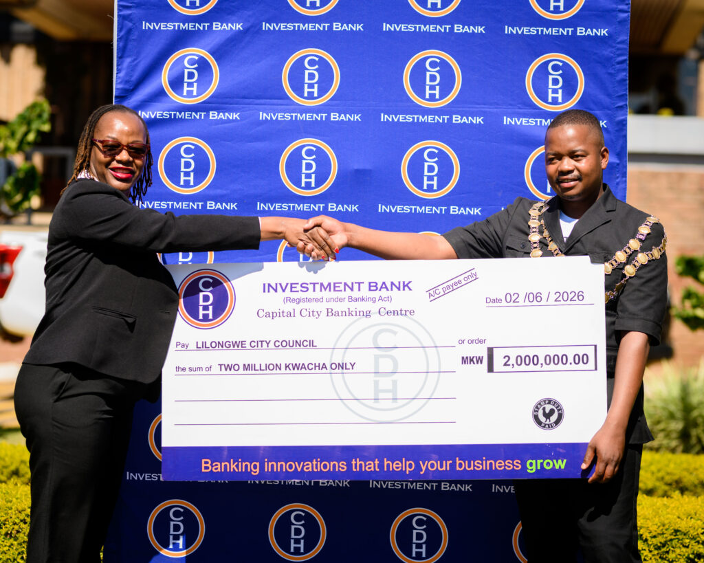 CDH Investment Bank donates MK2 million to LCC for Mayors vision sharing