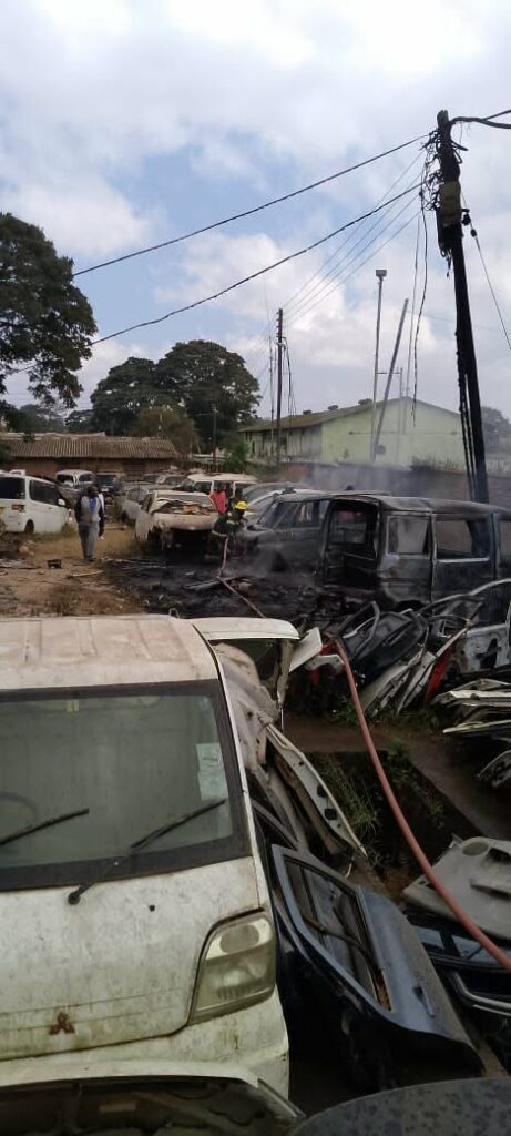 Fire Destroys Two Vehicles at Garage in Mzuzu